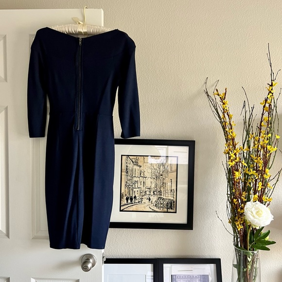 Bailey44 Anthropologie Ina Boatneck Dress | XS | Navy - Picture 3 of 4